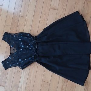 RICKI'S beaded chiffon polka dots dress size 10